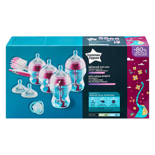 Tommee Tippee Advanced Anti-Colic Sarter Bottle Kit- Girl image number 2